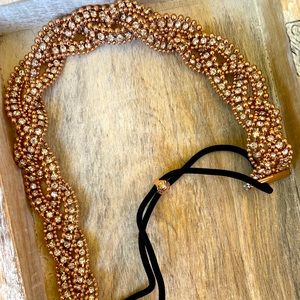 Henri Bendel beaded headband from the original store! A vintage classic